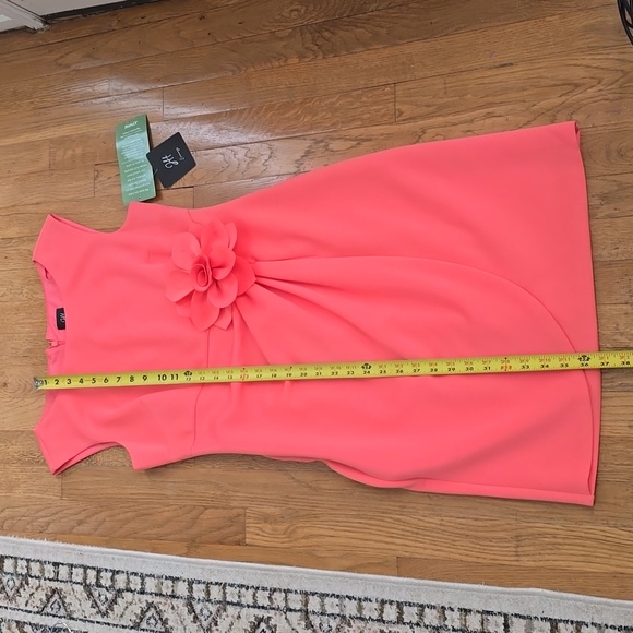 JH EVENING BRAND WOMEN'S PETITE CORAL SLEEVELESS DRESS SIZE 14P - Picture 12 of 16